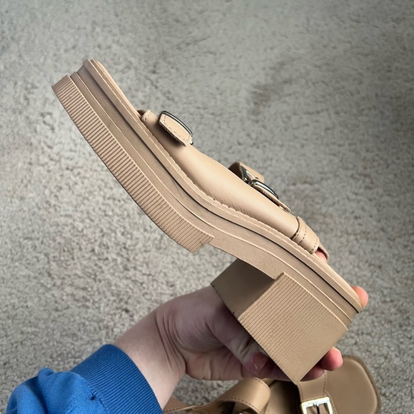 ASOS DESIGN Chunky Platform Sandal in Tan - Picture 9 of 9